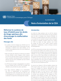 Réformer le système de taux d’intérêt pour les droits de tirage spéciaux afin d’encourager la réaffectation des fonds